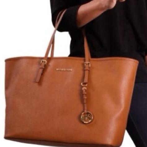 michael kors black bag with brown straps|Michael Kors strap replacement tote.